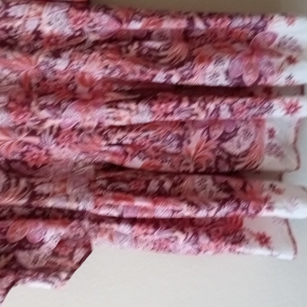 Floral Pink Print Short Dress with Belt - Picture 6 of 8